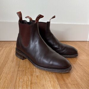 R.M Williams Craftsman Brown Leather Chelsea Boots Men’s Size 6.5